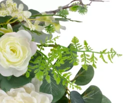 20" Cream Peony & Foliage Wreath -RAZOR COSCO SHOP 810574680 3