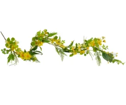 Northlight 5' Yellow Daisy & Berry Garland