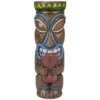 16" Tongue Out Tiki Solar Garden Statuary