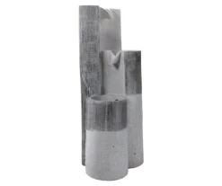 Gray Speckled Rainfall 3-Tier Polystone Fountain 8 Gray Speckled Rainfall 3-Tier Polystone Fountain -RAZOR COSCO SHOP 810575995 2