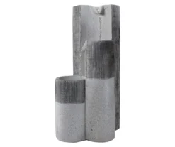 Gray Speckled Rainfall 3-Tier Polystone Fountain
