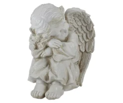 9.5" Ivory Resting Angel Garden Statuary -RAZOR COSCO SHOP 810575997 2