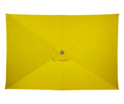 Northlight 6.5' X 9.75' Yellow Rectangular Patio Umbrella -RAZOR COSCO SHOP 810576004 2