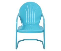 Northlight Turquoise Tulip Metal Armchair -RAZOR COSCO SHOP 810576044 2