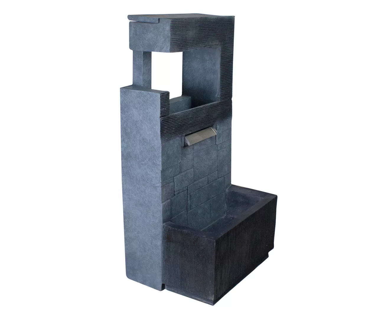 Northlight Black & Gold Modern Resin Fountain 3 Northlight Black & Gold Modern Resin Fountain - Image 3