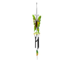 15.75" Green Butterfly Metal Windchime -RAZOR COSCO SHOP 810576161 3