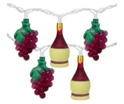 Northlight Grape & Wine Bottle Mini Light Set, 10-Lights