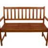 Northlight Light Brown Acacia Wood Patio Bench