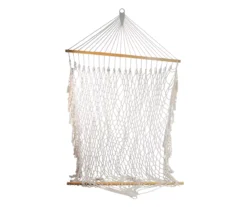 Northlight White Lattice Rope Double Hammock -RAZOR COSCO SHOP 810576241 1