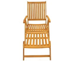 Northlight Light Brown Acacia Wood Patio Chaise Lounge -RAZOR COSCO SHOP 810576291 1