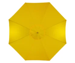 Northlight 9' Yellow Market Wood Patio Umbrella -RAZOR COSCO SHOP 810576292 2