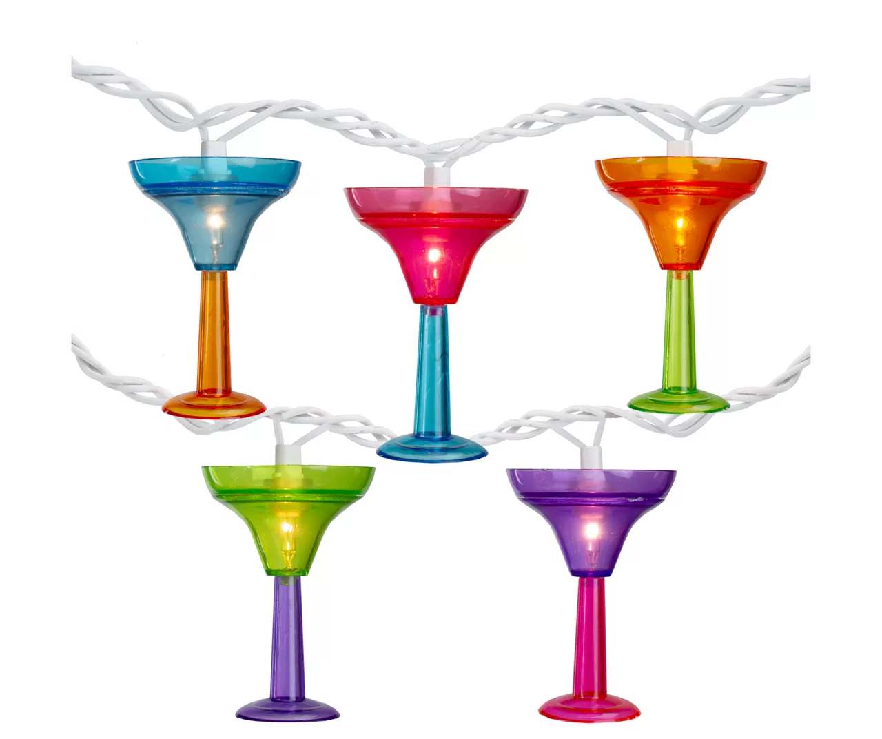 Northlight Multi-Color Martini Glass Mini Light Set, 10-Lights 1 Northlight Multi-Color Martini Glass Mini Light Set, 10-Lights