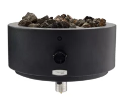 10" Black Gas Steel Tabletop Fire Bowl