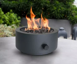 10" Black Gas Steel Tabletop Fire Bowl -RAZOR COSCO SHOP 810584310 B0 3