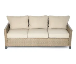 Broyhill Yorktown All-Weather Wicker Cushioned Patio Sofa -RAZOR COSCO SHOP 810585406 0225 A8 1