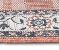 Broyhill Braiden Orange & Navy Floral Medallion Outdoor Area Rug 12 Broyhill Braiden Orange & Navy Floral Medallion Outdoor Area Rug -RAZOR COSCO SHOP 810587368 810587369 810587370 5