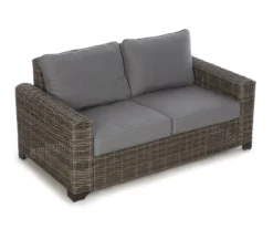 Broyhill Pembroke All-Weather Wicker Cushioned Patio Loveseat -RAZOR COSCO SHOP 810588207 0485 A0 1