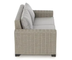 Broyhill Pembroke All-Weather Wicker Cushioned Patio Loveseat -RAZOR COSCO SHOP 810588208 0443 A8 2