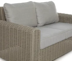 Broyhill Pembroke All-Weather Wicker Cushioned Patio Loveseat -RAZOR COSCO SHOP 810588208 0443 A8 5