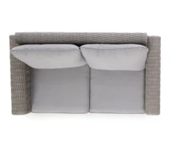 Broyhill Pembroke All-Weather Wicker Cushioned Patio Loveseat -RAZOR COSCO SHOP 810588208 0443 A8 6