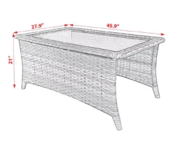 Rockbridge All-Weather Wicker Patio Coffee Table -RAZOR COSCO SHOP 810588215 X0 1