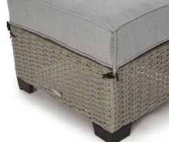 Broyhill Pembroke All-Weather Wicker Cushioned Patio Ottoman -RAZOR COSCO SHOP 810588248 0457 A8 3