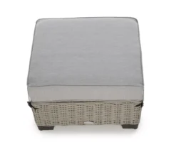 Broyhill Pembroke All-Weather Wicker Cushioned Patio Ottoman -RAZOR COSCO SHOP 810588248 0457 A8 5
