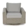 Broyhill Pembroke All-Weather Wicker Cushioned Patio Swivel Glider Chair
