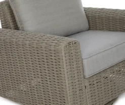 Broyhill Pembroke All-Weather Wicker Cushioned Patio Swivel Glider Chair -RAZOR COSCO SHOP 810588252 0436 A8 4