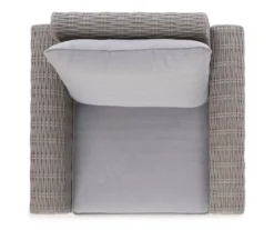 Broyhill Pembroke All-Weather Wicker Cushioned Patio Swivel Glider Chair -RAZOR COSCO SHOP 810588252 0436 A8 6