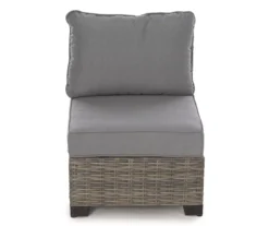Pembroke All-Weather Wicker Cushioned Patio Armless Sofa Chair -RAZOR COSCO SHOP 810588255 0479 A8 1