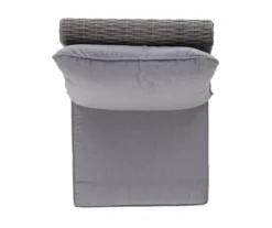 Pembroke All-Weather Wicker Cushioned Patio Armless Sofa Chair -RAZOR COSCO SHOP 810588255 0479 A8 6