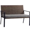 Broyhill Yorktown All-Weather Wicker Cushioned Patio Bench