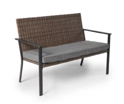 Broyhill Yorktown All-Weather Wicker Cushioned Patio Bench -RAZOR COSCO SHOP 810589089 1 A0