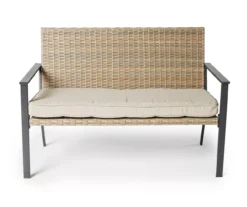 Broyhill Yorktown All-Weather Wicker Cushioned Patio Bench -RAZOR COSCO SHOP 810589090 A0