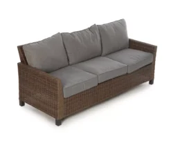 Broyhill Yorktown All-Weather Wicker Cushioned Patio Sofa -RAZOR COSCO SHOP 810589124 A8 1