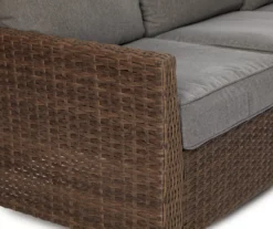 Broyhill Yorktown All-Weather Wicker Cushioned Patio Sofa -RAZOR COSCO SHOP 810589124 A8 6