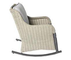 Broyhill Pembroke All-Weather Wicker 3-Piece Cushioned Patio Rocker & Side Table Set -RAZOR COSCO SHOP 810589126 4 A8