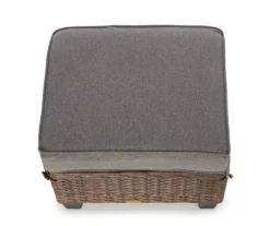 Broyhill Yorktown All-Weather Wicker Cushioned Patio Ottoman -RAZOR COSCO SHOP 810589130 0558 A8 4