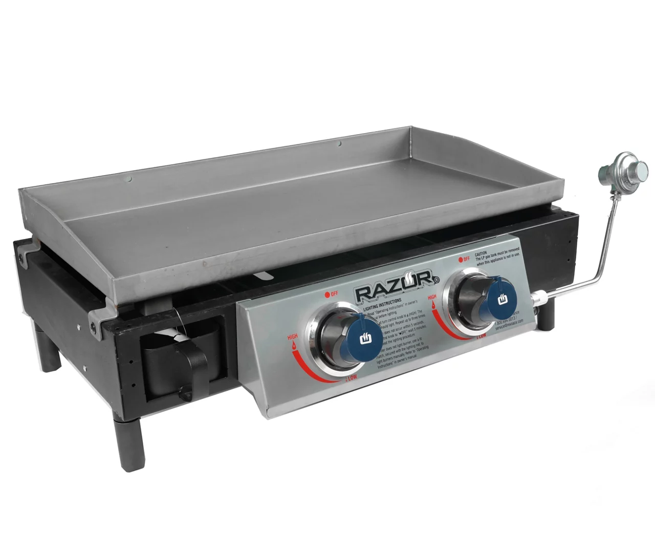 2-Burner Portable Gas Griddle 3 2-Burner Portable Gas Griddle - Image 3