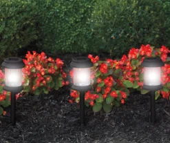 Black Column LED Solar Pathway Light Set, 8-Pack -RAZOR COSCO SHOP 810594025 A8 2