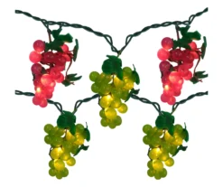 Northlight Red & Green Grape Cluster Light Set, 5-Count