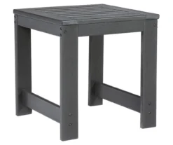 Amora Slat Wood Look Patio End Table