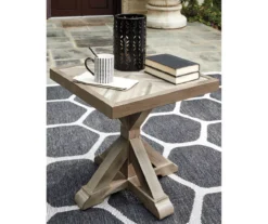 Beachcroft Wood Look Patio End Table -RAZOR COSCO SHOP 810599438 1