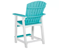 Eisley Wood Look Patio Dining Counter Stools, 2-Pack -RAZOR COSCO SHOP 810599459 2