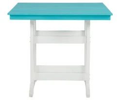 Eisley Wood Look Patio Counter-Height Dining Table -RAZOR COSCO SHOP 810599460 2