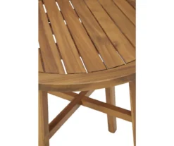 Vallerie Wood 3-Piece Cushioned Patio Bistro Set -RAZOR COSCO SHOP 810599472 11