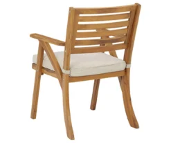 Vallerie Wood 3-Piece Cushioned Patio Bistro Set -RAZOR COSCO SHOP 810599472 4