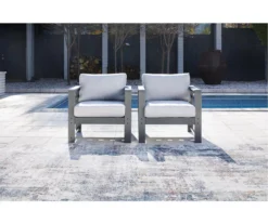 Amora Wood Look Cushioned Patio Chairs, 2-Pack -RAZOR COSCO SHOP 810599484 6