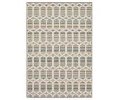 Mohawk Home Cabana Geo Light Grey Area Rug
